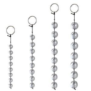 桃色缘 柔滑拉珠后庭冰珠肛塞 sm夫妻私密刺激男女用器具SM情趣用品另类调教前戏挑逗快感成人性 中号直径约2.5CM一个