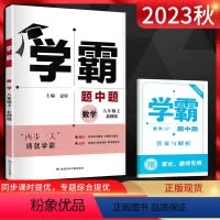 数学 八年级上 [正版]2023秋 学霸题中题八年级上册数学北师大版BSD 初二数学练习册 学霸八年级上册数学同步课时提