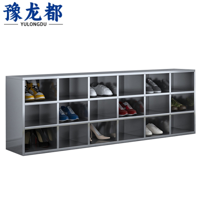 豫龙都不锈钢鞋柜18格台