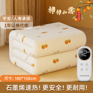 志高(CHIGO)双人智能定时过热断电双控电热毯电褥子1.8m*1.5m[排潮除螨]花色随机