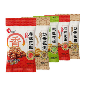 洽洽香花生麻辣椒盐奶香花生米小吃炒货休闲零食混合口味*5袋