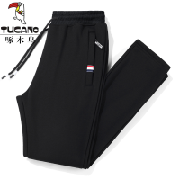 啄木鸟纯棉运动裤男士宽松冬季加绒休闲裤春秋款卫裤夏季跑步裤子