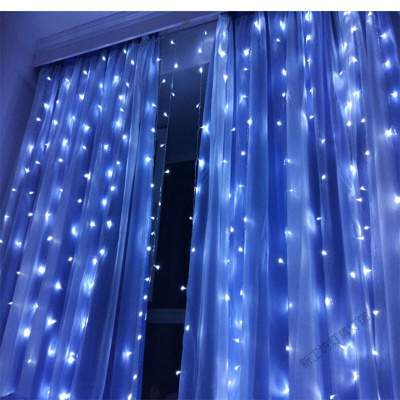苏宁放心购 过年商场活动装饰 LED灯串彩灯闪灯串灯窗帘灯线3*6米冰条装饰霓虹灯带 彩灯闪烁防水灯带