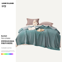 伊伊爱 纯色雪貂绒保暖多功能盖毯