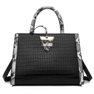 新款包包女时尚蛇皮纹质感女士手提包大容量肩斜跨托特包女