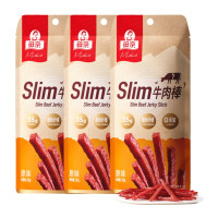 母亲Slim牛肉棒原味30g*3袋装含膳食纤维 优质蛋白休闲 零食小吃