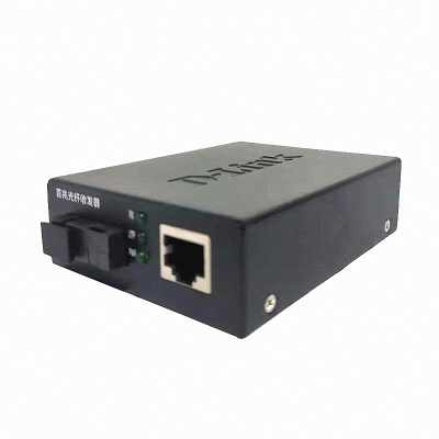 友讯（D-LINK）百兆单模单纤单芯20公里RJ45转SC光纤收发器光收发模块桌面型光电转换器DFE-162SA单只-