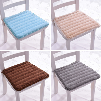美帮汇冬季加厚毛绒餐椅坐垫办公室电脑防滑椅垫学生座椅垫梯形椅子垫