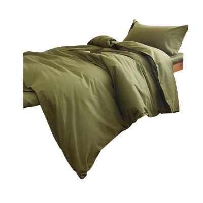 百纳千禧 军绿色被套 160*210cm 床