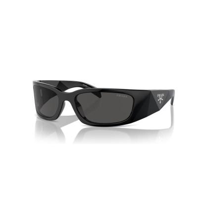 普拉达(PRADA)女士黑色灰度防紫外线个性时尚 PROPIONATE材质太阳 BLACK/GRAY_1AB5S0