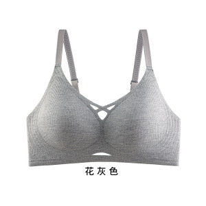 无痕内衣女聚拢小胸果冻胶软支撑收副乳防下垂裸感舒适文胸罩