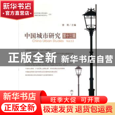 正版 中国城市研究·第十三辑 曾刚 科学出版社 9787030626479 书