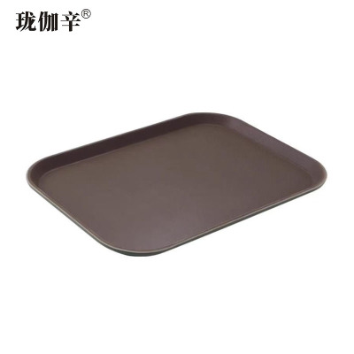 珑伽辛 钢化防滑托盘 方形35.5*25.5cm/个