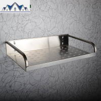 加厚不锈钢厨房置物架壁挂单层酱油架浴室卫生间储物架家用省空间 三维工匠