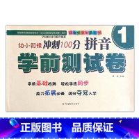 拼音1 [正版]幼小衔接冲刺100分学前测试卷数学语言拼音12同步练习专项训练入学准备启蒙基础拓展幼儿园升小学