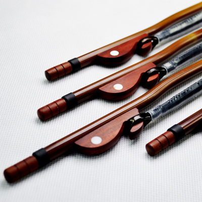 专业高档紫檀接柄新竹红二胡弓高档紫檀二胡弓子二胡配件紫檀二胡弓