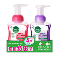 滴露泡沫洗手液250ml*2家用儿童宝宝抑菌温和清洁成分护手