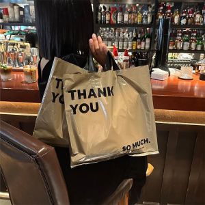 维诺亚加厚网红油画爱心手提袋服装店袋子ins风礼品袋购物袋塑料袋定制