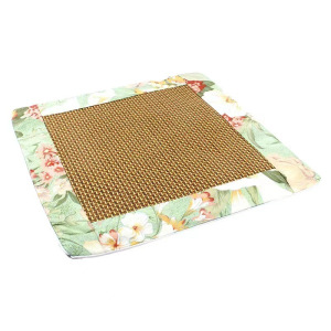 艾绒坐垫藤席夏季办公室家用全身久坐椅垫子凉席汽车艾草坐垫防滑3759Z