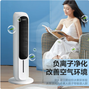格力空调扇KS-04X71RDg冷暖两用PTC发热冰晶降温三档风力遥控定时加湿4L大水箱倾倒断电安全设计