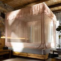 家柏饰(CORATED)新款蚊帐防摔儿童加密加厚坐床拉链公主风1.5米1.8m床家用2.0支架