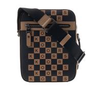 迈克·科尔斯(MICHAEL KORS)男士可用皮质斜挎包可调节肩带实用潮