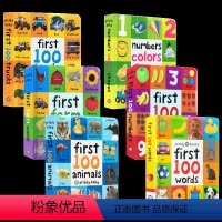启蒙认知100词系列6册 [正版]First 100 Trucks交通工具启蒙认知100词系列 英文原版绘本纸板书 儿童