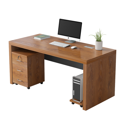 鑫环境 1800*600*750mm 电脑办公桌简约现代老式单人办公室桌椅组合带抽屉老板桌子