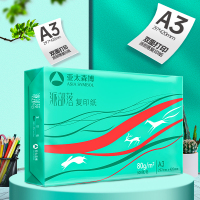 亚太森博派部落A3打印纸 80g500张*5包装一箱 加厚双面绘图复印纸 高性价比 整箱2500张