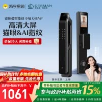 德施曼Q3EMP指纹密码锁智能门锁 家用防盗门智能安防锁 猫眼可视大屏智能锁