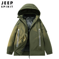 JEEP SPIRIT羽绒服男冬季新款中年大码保暖白鸭绒加厚装外穿抗寒男装外套