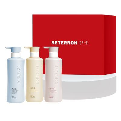 诗丹柔 控油蓬松洗发水+护发素+沐浴露(红)