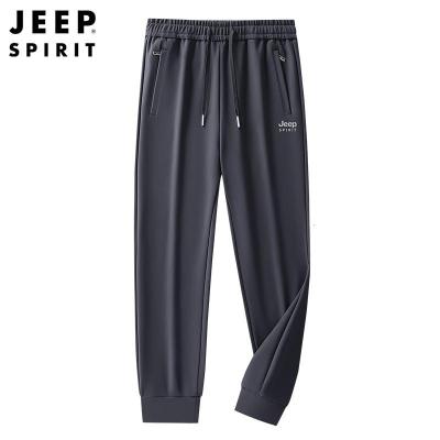 JEEPspirit男装运动裤男春秋季三防防水卫裤束脚休闲长裤子6308
