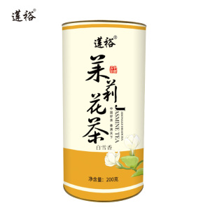 莲裕茉莉花茶白雪香200克桶