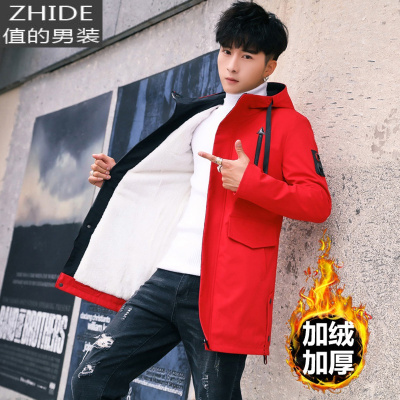 SUNTEK外套男秋冬季2020新款韩版潮流秋装青少年上衣服男装中长男士风衣风衣