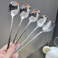 厚玖 不锈钢勺子特厚冰淇淋勺 主餐勺西餐勺调羹汤勺食堂餐勺 单根