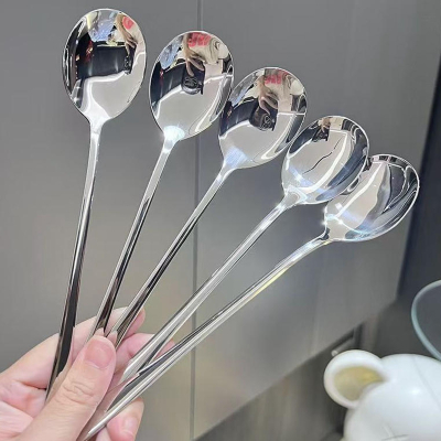 厚玖 不锈钢勺子特厚冰淇淋勺 主餐勺西餐勺调羹汤勺食堂餐勺 单根