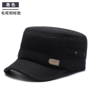 中老年人帽子男冬季保暖爸爸老人皮帽加绒加厚防风老头护耳鸭舌帽