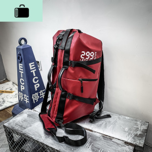 斜挎包男潮牌短途旅行单肩包健身包潮女运动训练包多功能双肩背包NEW LAKE