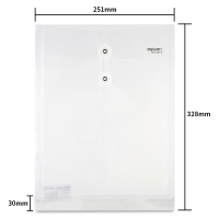 得力5511透明文件袋 A4塑料档案袋 单个装