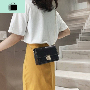 女包新款单肩包潮款小方包2019质感PU链条斜挎小包洋气高级感包包NEW LAKE女士单肩包
