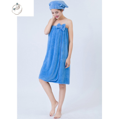 浴巾女棉可爱棉可穿可裹式抹胸性感百变家用珊瑚绒吸水大浴裙舒适主义