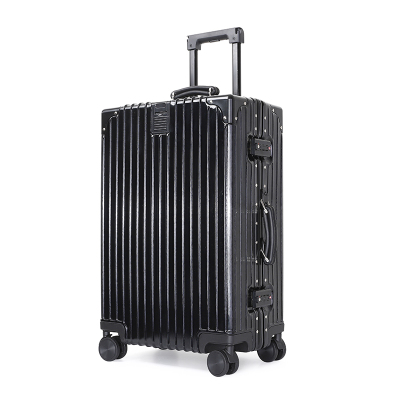 拉杆箱ins网红女行李箱男旅行箱大容量潮子母密码皮箱子24寸黑色