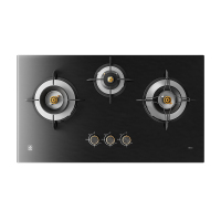 燃气灶天然气灶 家用一级能效钢化玻璃面板嵌入式灶具灶台5kW大火力易清洁三眼灶N601G[天然气]