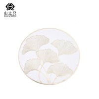 山之只 花纹圆形餐垫 38*38cm 张