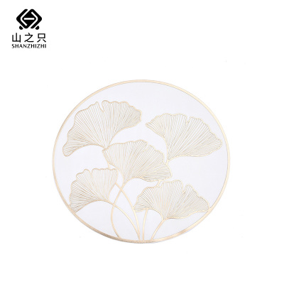 山之只 花纹圆形餐垫 38*38cm 张