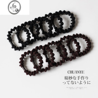 JiMi10根装波浪发圈头绳气质头饰发绳简约橡皮筋高弹力耐用扎头发