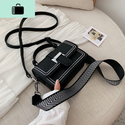 高级感包包女2020新款潮韩版学生百搭斜挎包欧洲站洋气宽带单肩包NEW LAKE女斜挎包