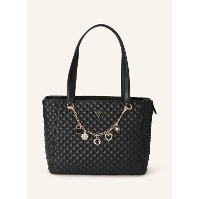 盖尔斯(GUESS)女士单肩包高品质仿皮拉链开合双提手内部分隔多口袋