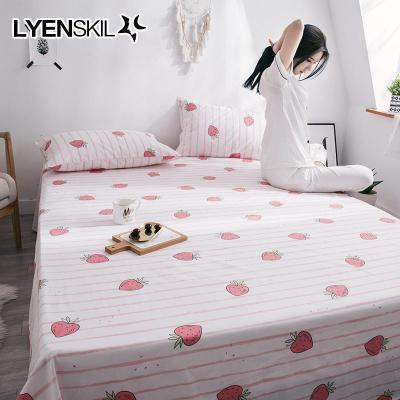 美帮汇简约全棉床单单件四季单人1.2m床双人1.5/1.8米全棉被单床单